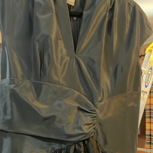 Lilith Black triple tulle princess length sleeveless dress. - Picture 4 of 12